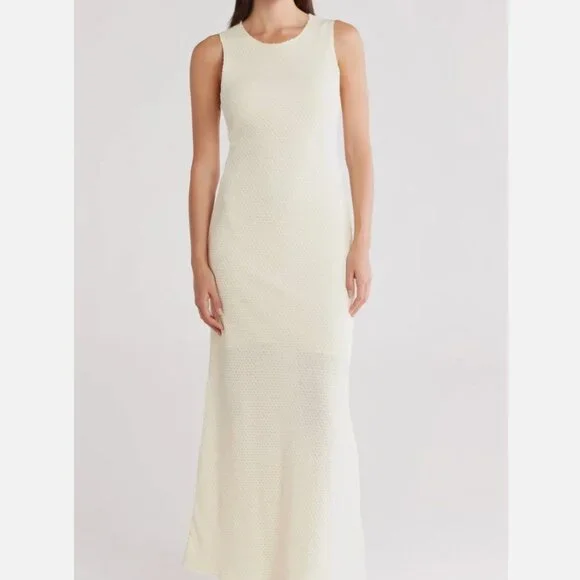 rag & bone Cream Sleeveless Maxi Dress - Picture 3 of 5